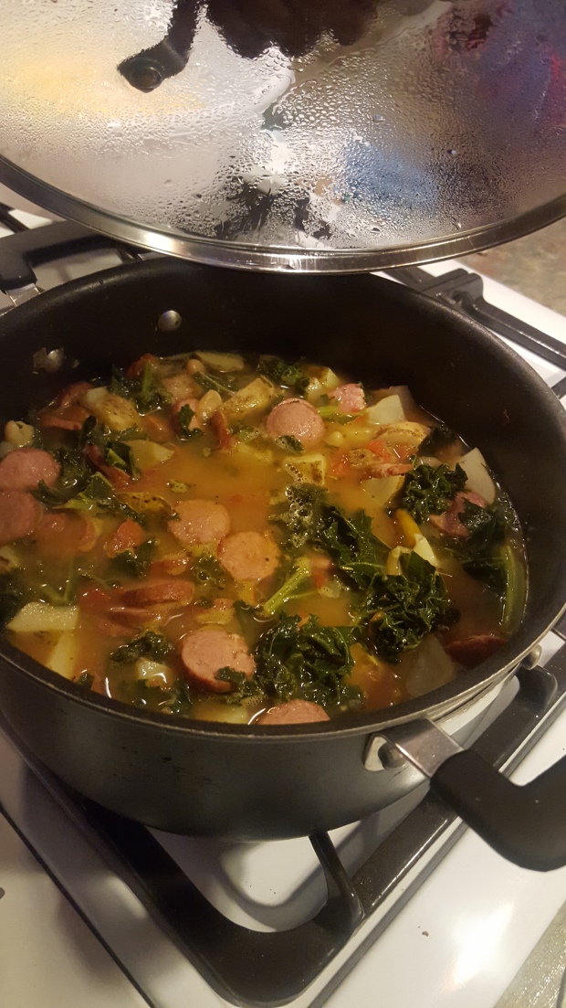 Turkey Sausage Kale Soup